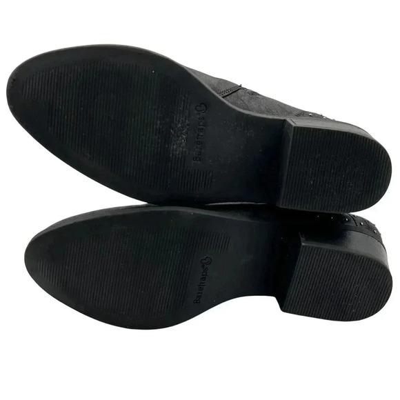 BareTraps Gericka Black Boots Studded Women 8.5M Pointed Toe Ruching  Booties - Picture 14 of 15